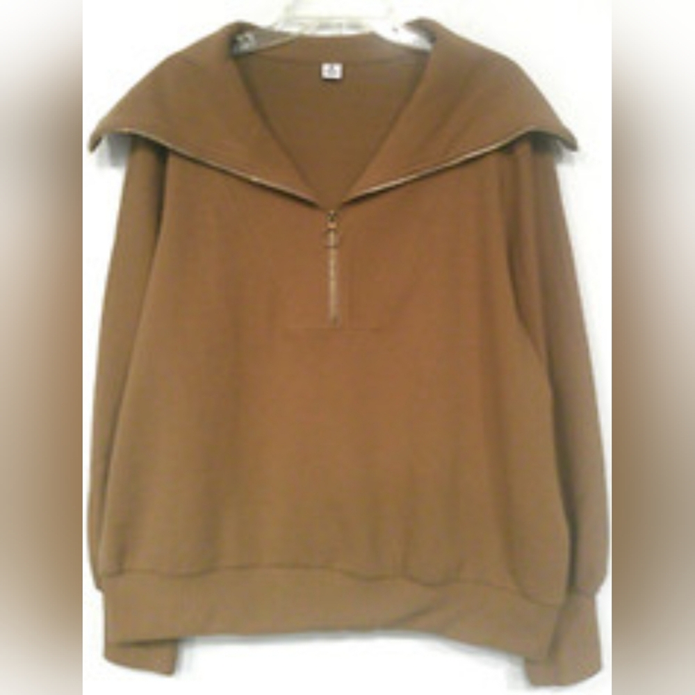 Anrabess Brown Pullover Top Size L